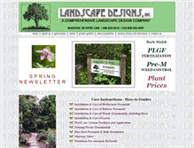 Tablet Screenshot of landscapedesigns.bz